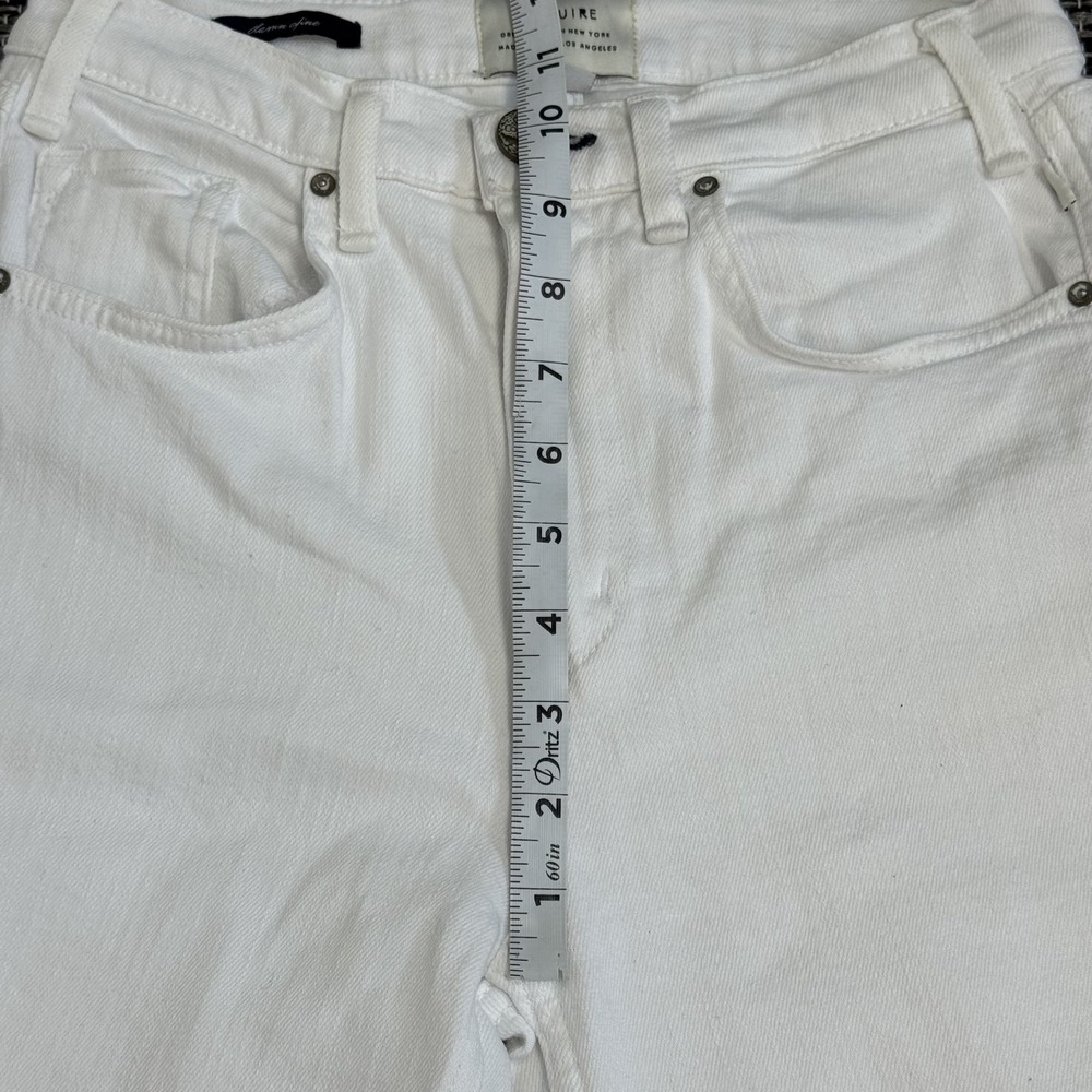 McGuire Jeans Women's‎ White Straight Leg Jeans Frayed Hem Denim Damn Fine Sz 26 - Picture 13 of 16